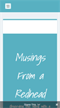 Mobile Screenshot of musingsfromaredhead.com